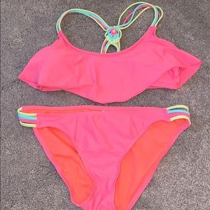 Pink bathing suit set